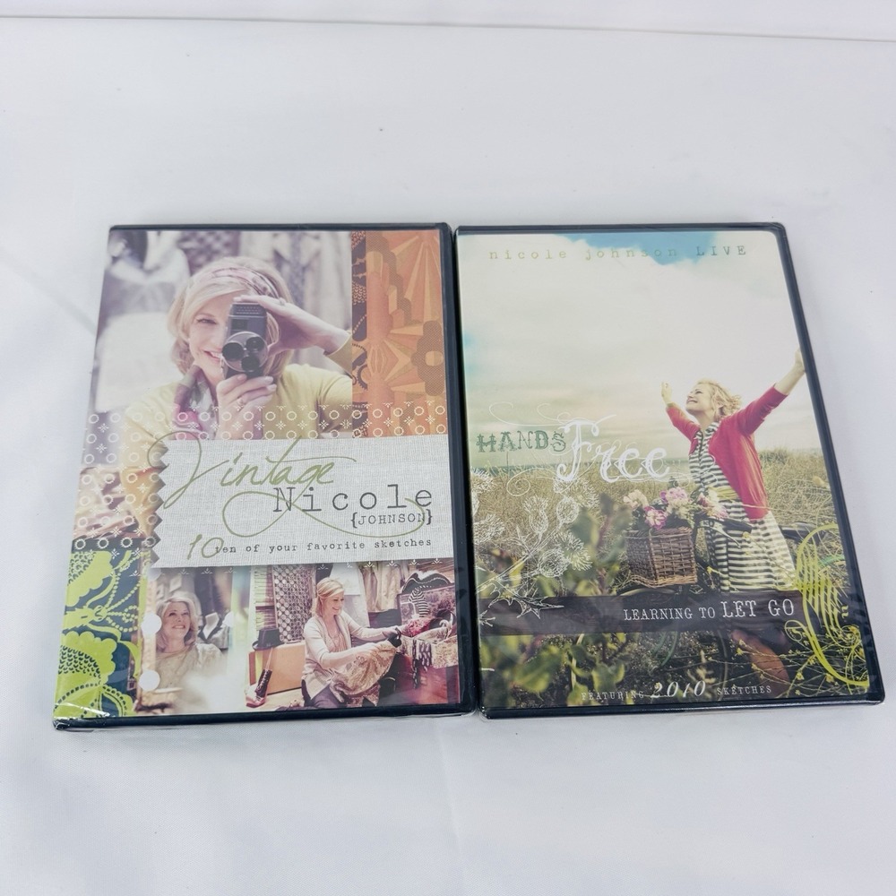 Vintage Nicole Johnson 10 Favorite Sketches & Hands Free Learning to Let Go DVDs
